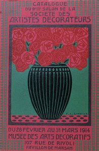 A "Societe des Artistes Decorateurs" 9. szalonjának katalógusának címlapja, 1914